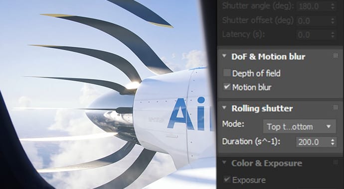 V-Ray 3ds Max | Poruszona migawka