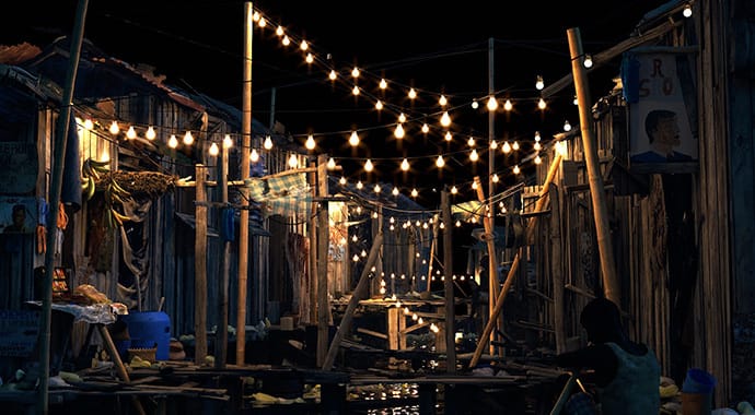 V-Ray 3ds Max | Lśniące soczewki Fresnela