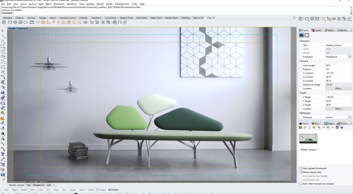 V-Ray Rhino | Okno renderingu