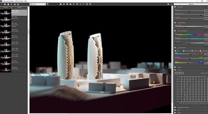 V-Ray Rhino | Okno renderingu